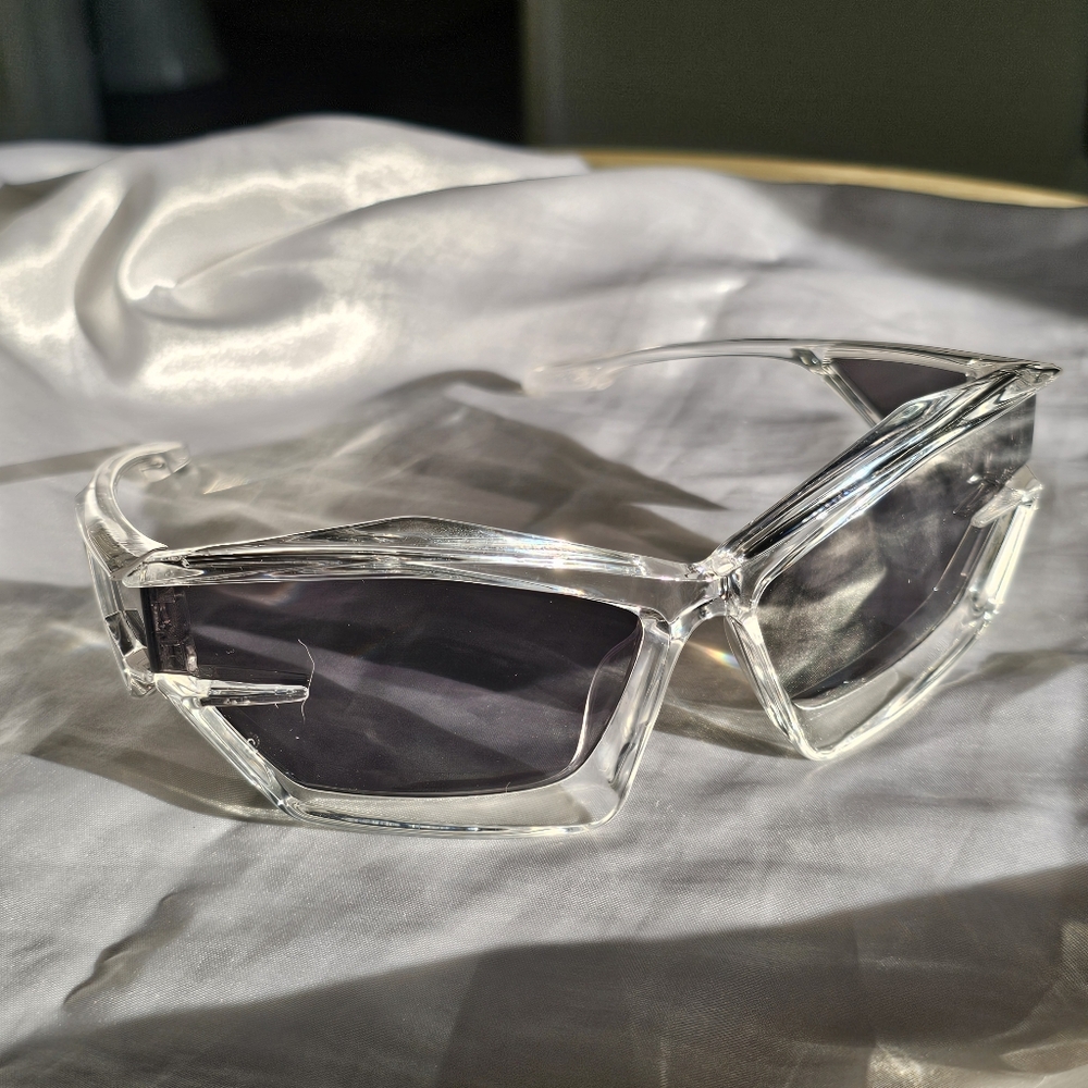 Cyber Y2K Geometric Sunglasses - Picture 7 of 7